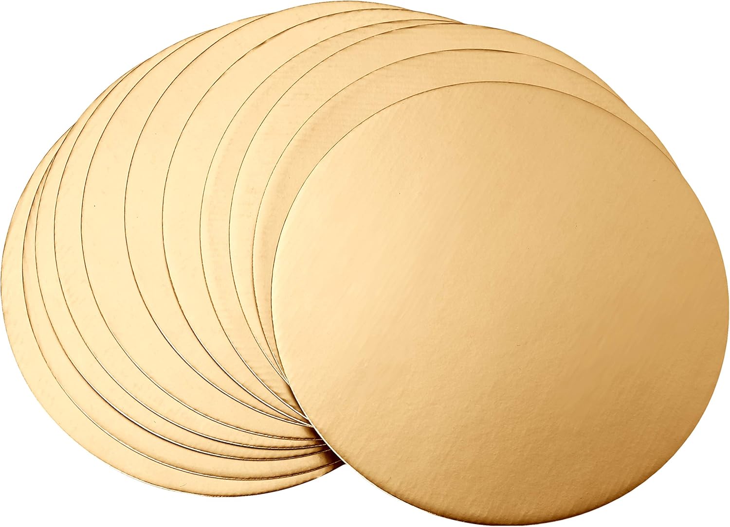 Fox Run Round Gold Cake Base 10" Set of 12