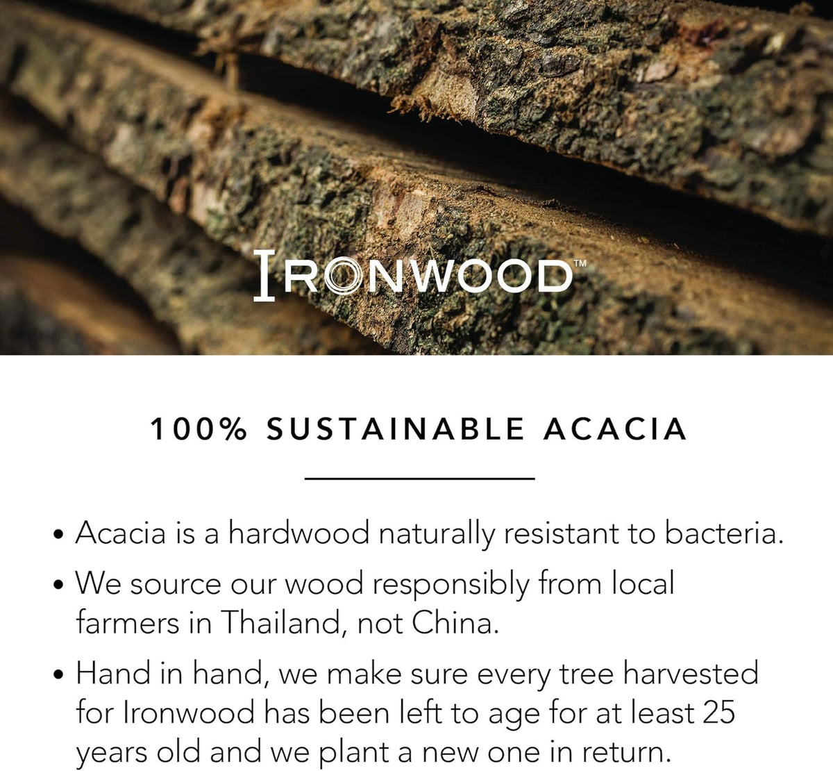 Ironwood Nesting Acacia Wood Bread Cutting Board