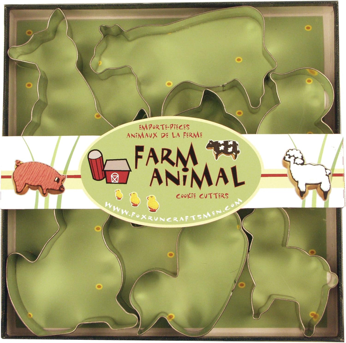 Fox Run Farm Animal Cookie Cutter Set