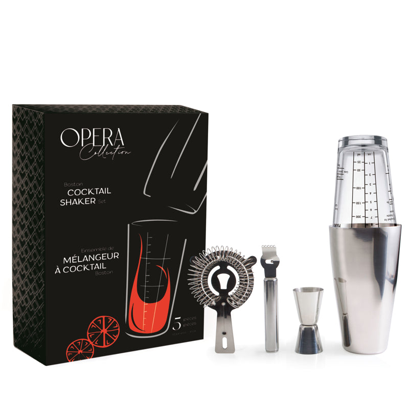 Natural Living Opera Boston Cocktail Shaker Set