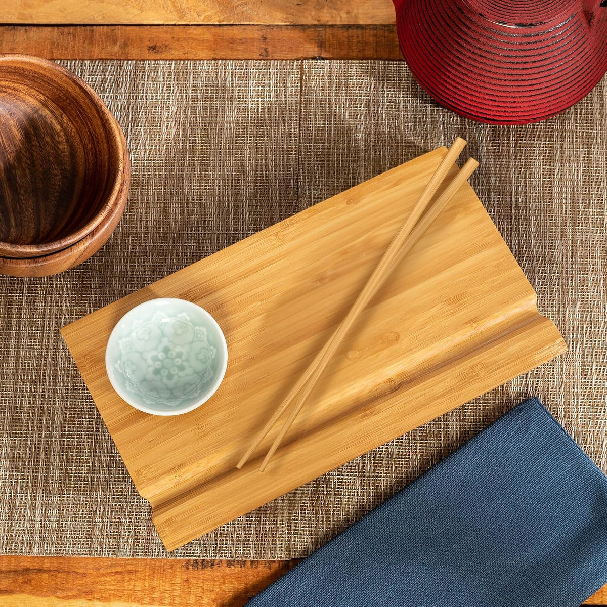 Joyce Chen Burnished Bamboo Sushi Board Set