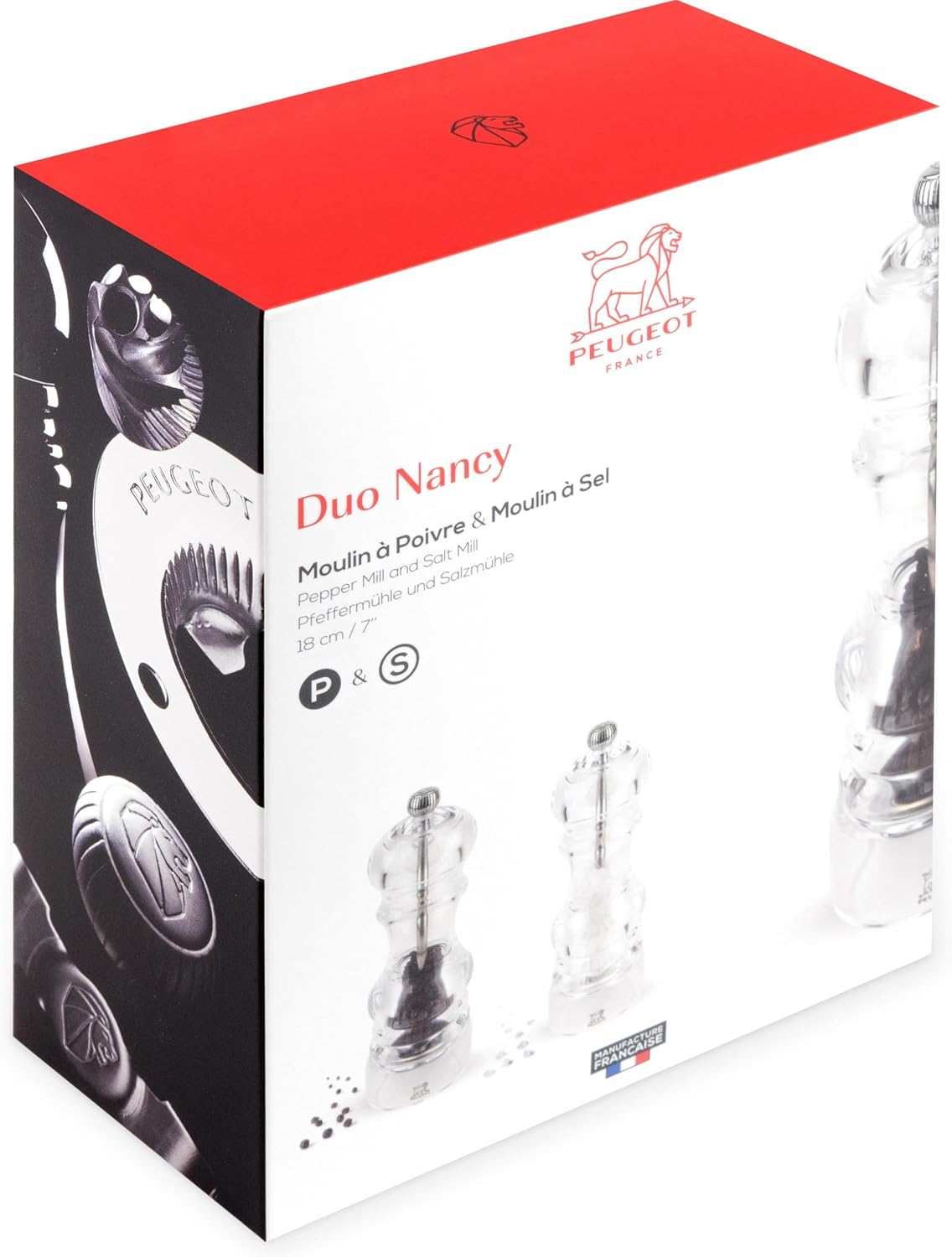 Peugeot Nancy Duo Salt & Pepper Mill Set – 18 cm