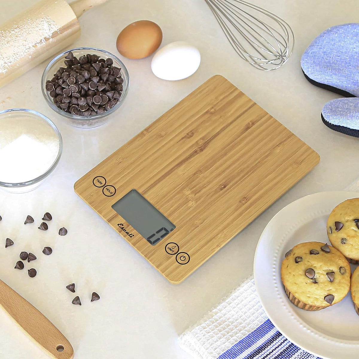 Escali Arti Digital Bamboo Kitchen Scale