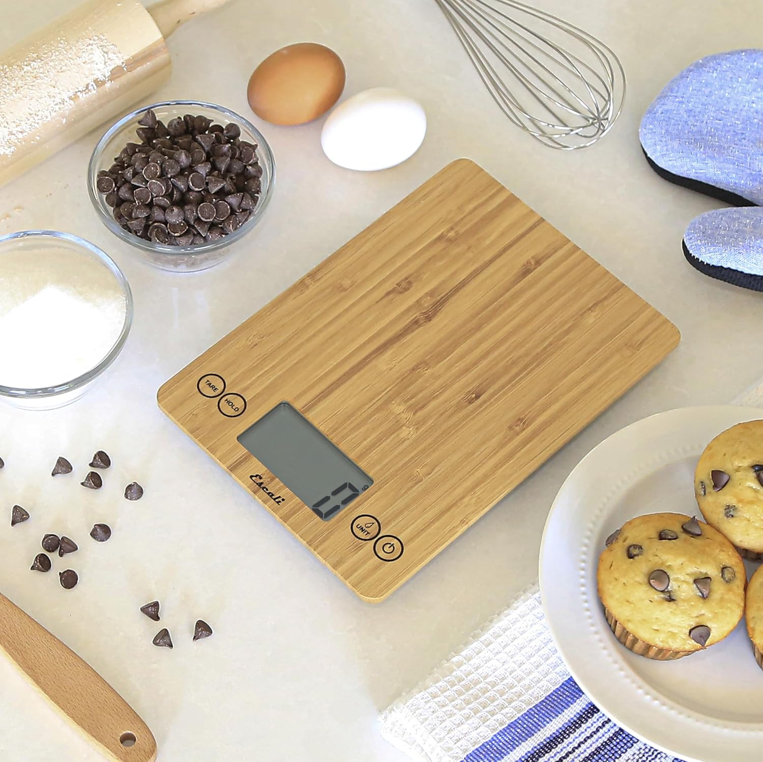 Escali Arti Digital Bamboo Kitchen Scale