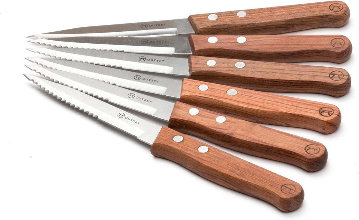 Outset Rosewood Steak Knife Set of 6