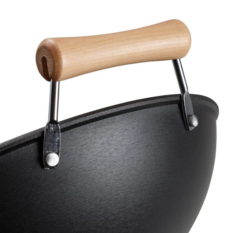 Joyce Chen Professional Series 14-Inch Cast Iron Flat-Bottom Wok Joyce Chen by Kitchen Niche
