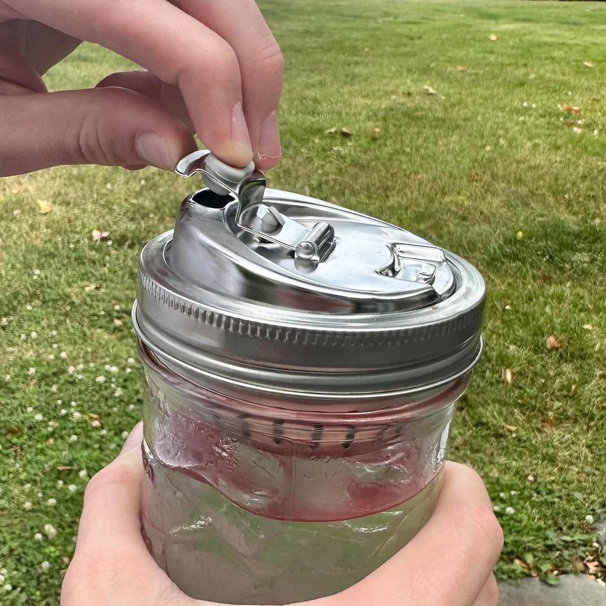 Jarware Wide Mouth Stainless Steel Drink Lid