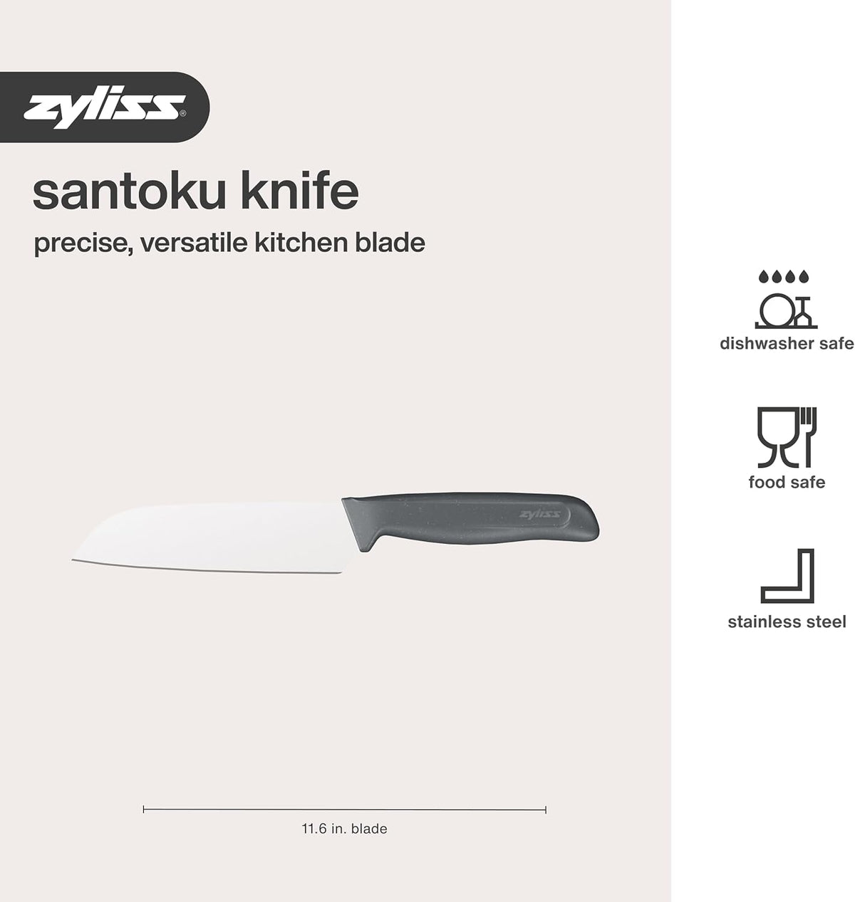 Zyliss Santoku Knife – 5.9" / 15 cm