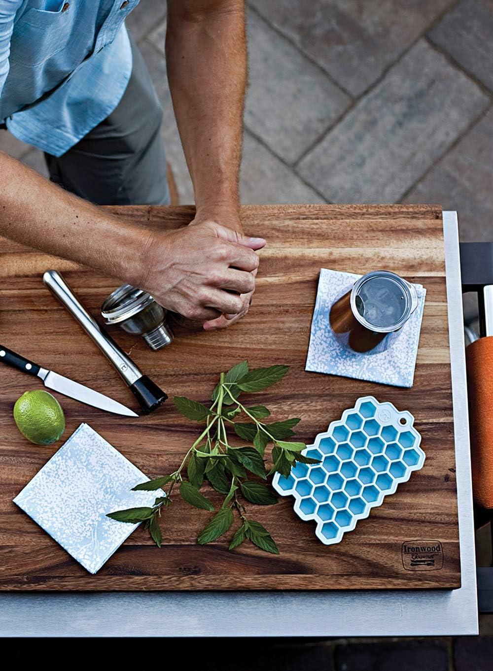 Outset Stainless Steel Cocktail Muddler