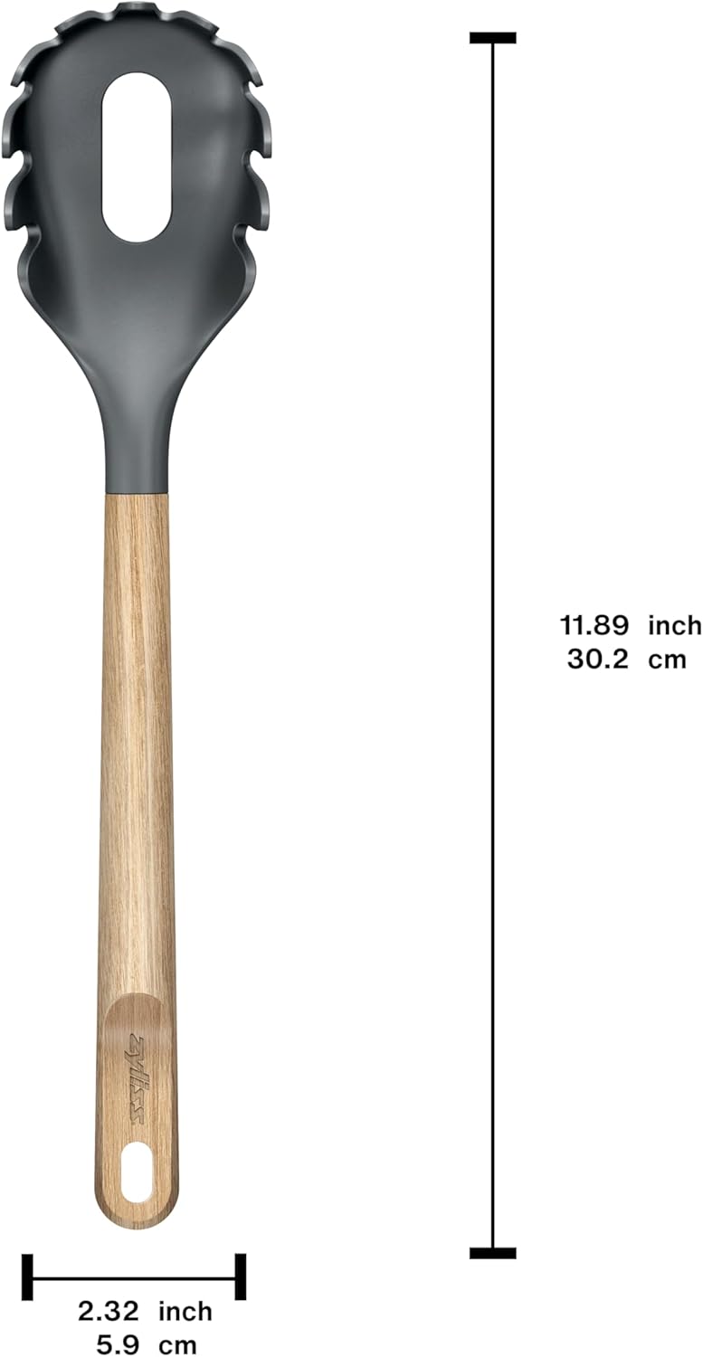Zyliss Spaghetti Server with Oak Wood Handle