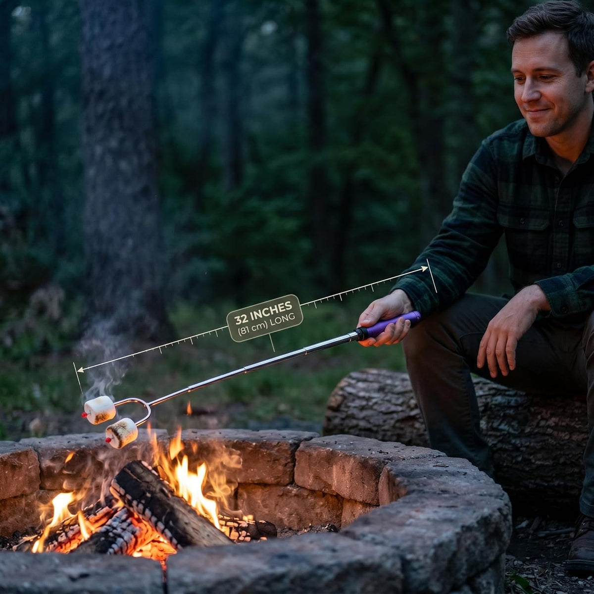 Outset Telescoping Marshmallow Sticks Set of 5