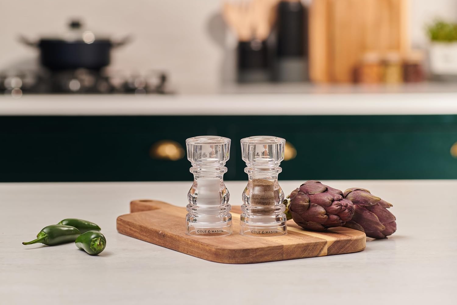 Cole & Mason London Pepper or Salt Shaker – Acrylic – 5" / 13 cm