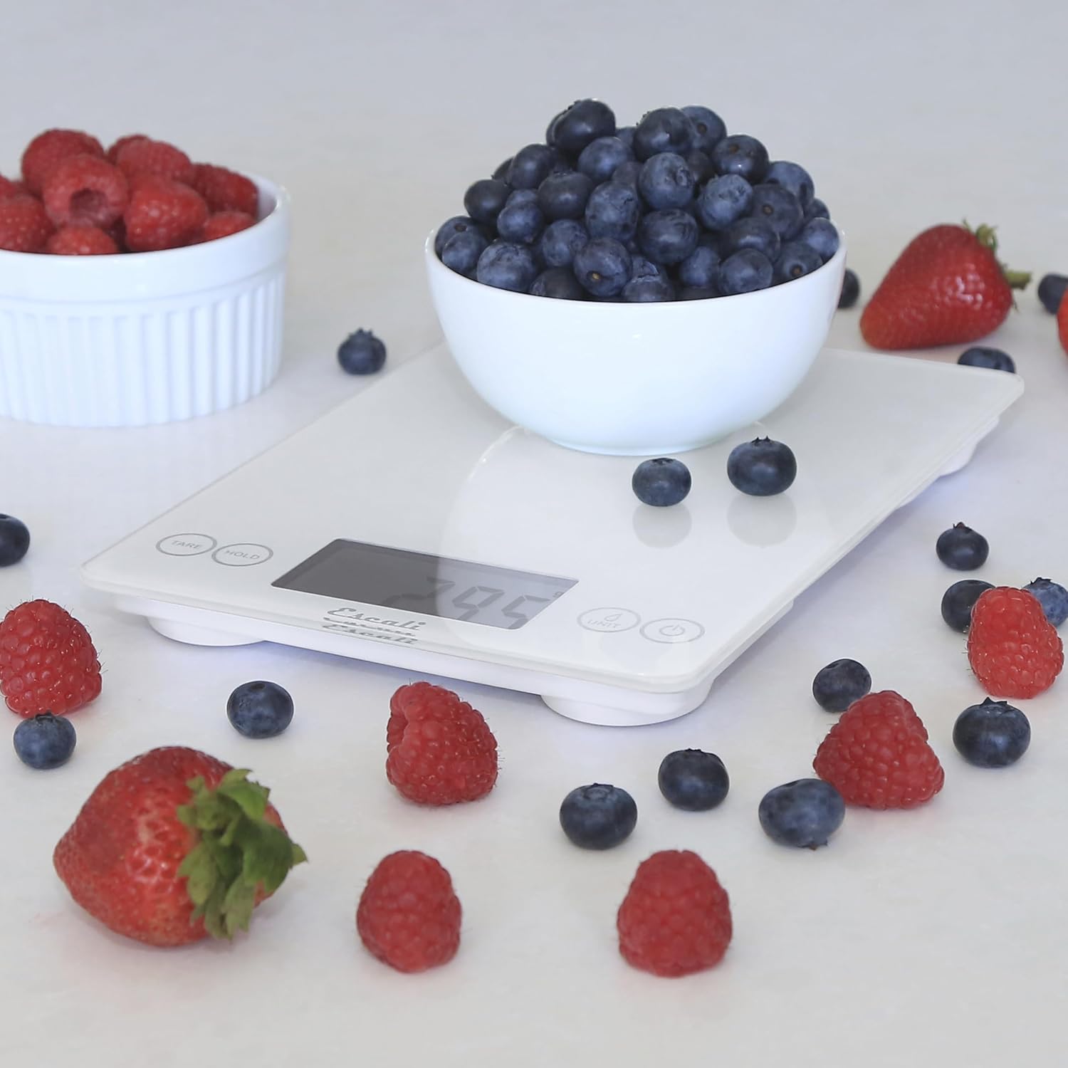 Escali Arti Digital Glass Kitchen Scale Frost White