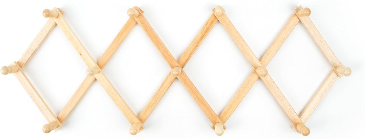 Fox Run Expanding Beechwood Coffee Mug Wall Rack