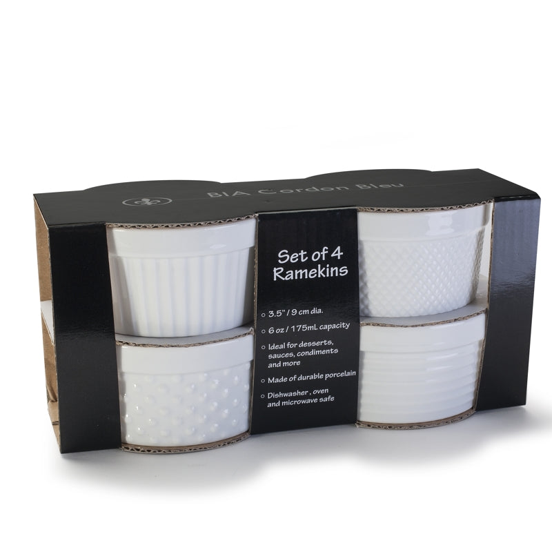 BIA Cordon Bleu Set of 4 Textured Ramekins -  175ml