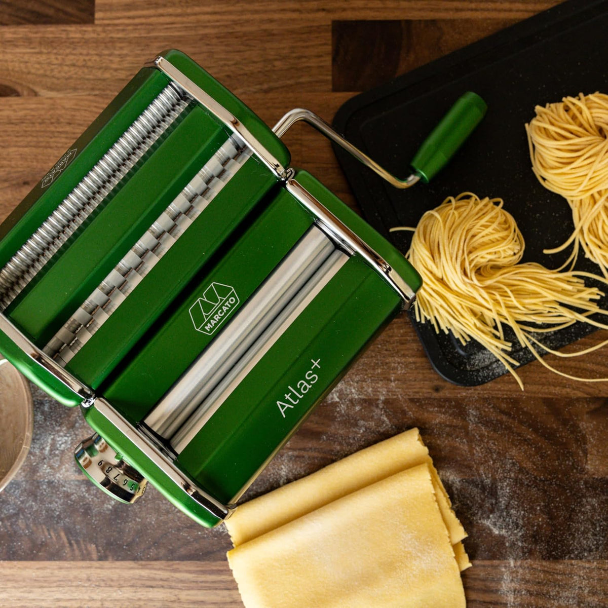 Marcato Atlas+ 150 Premium Pasta Machine, Green