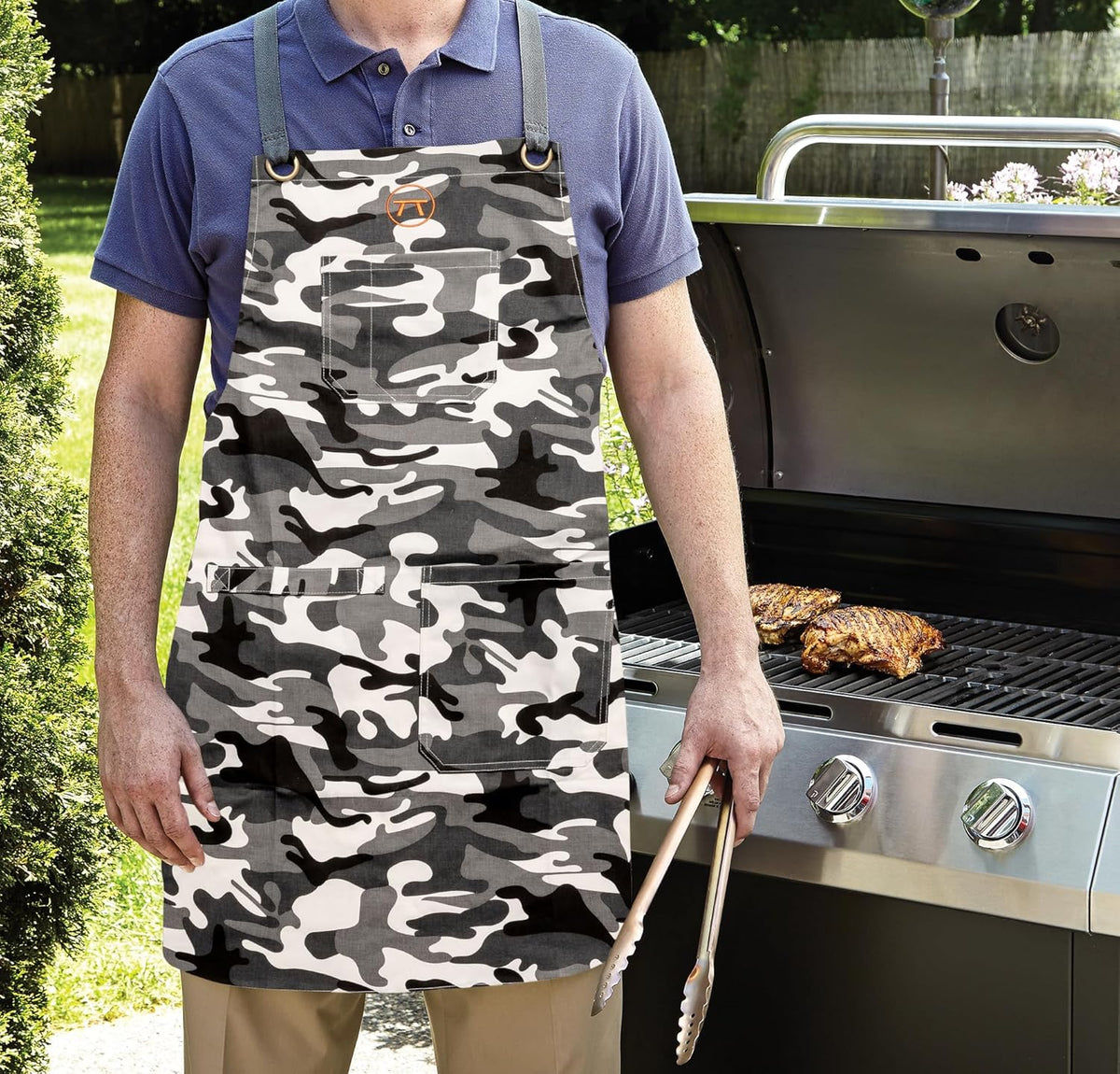 Outset Camo Grill Apron – Cotton Unisex Apron