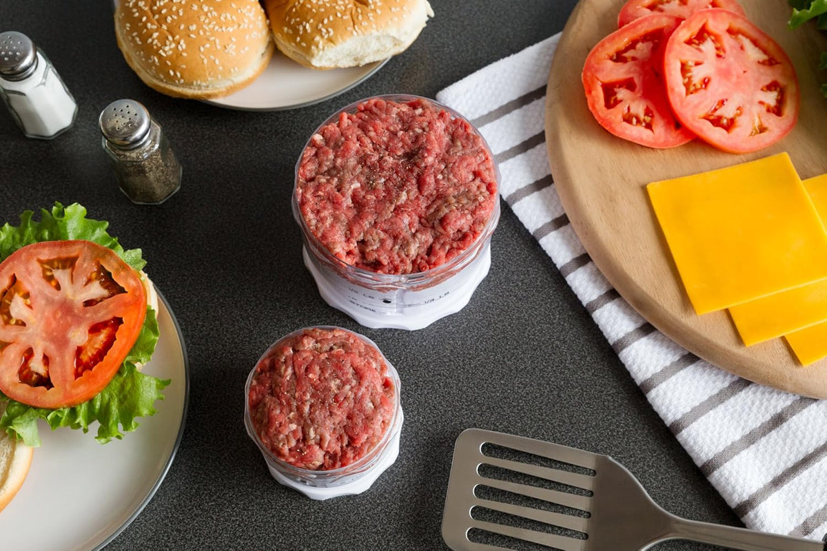 KitchenArt Set of 2 Adjust-A-Burger Hamburger Press