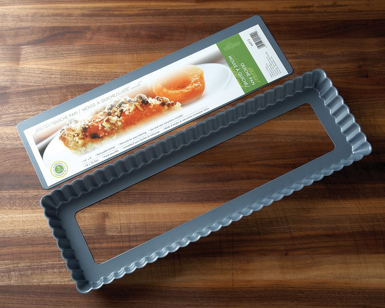 Fox Run 14" x 5" Loose Bottom Tart / Quiche Pan
