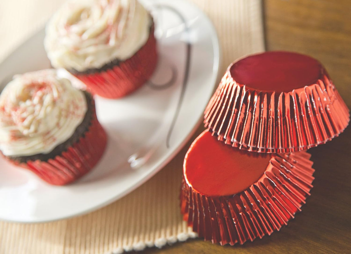 Fox Run Red Foil Baking Cup Set of 32