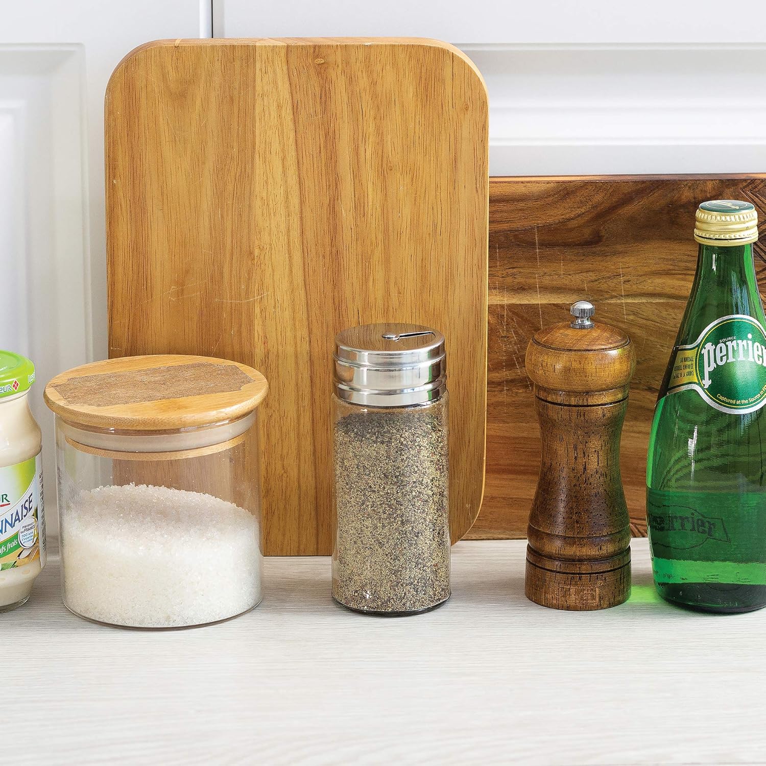 Fox Run Glass Spice Jar With Stainless Steel Lid