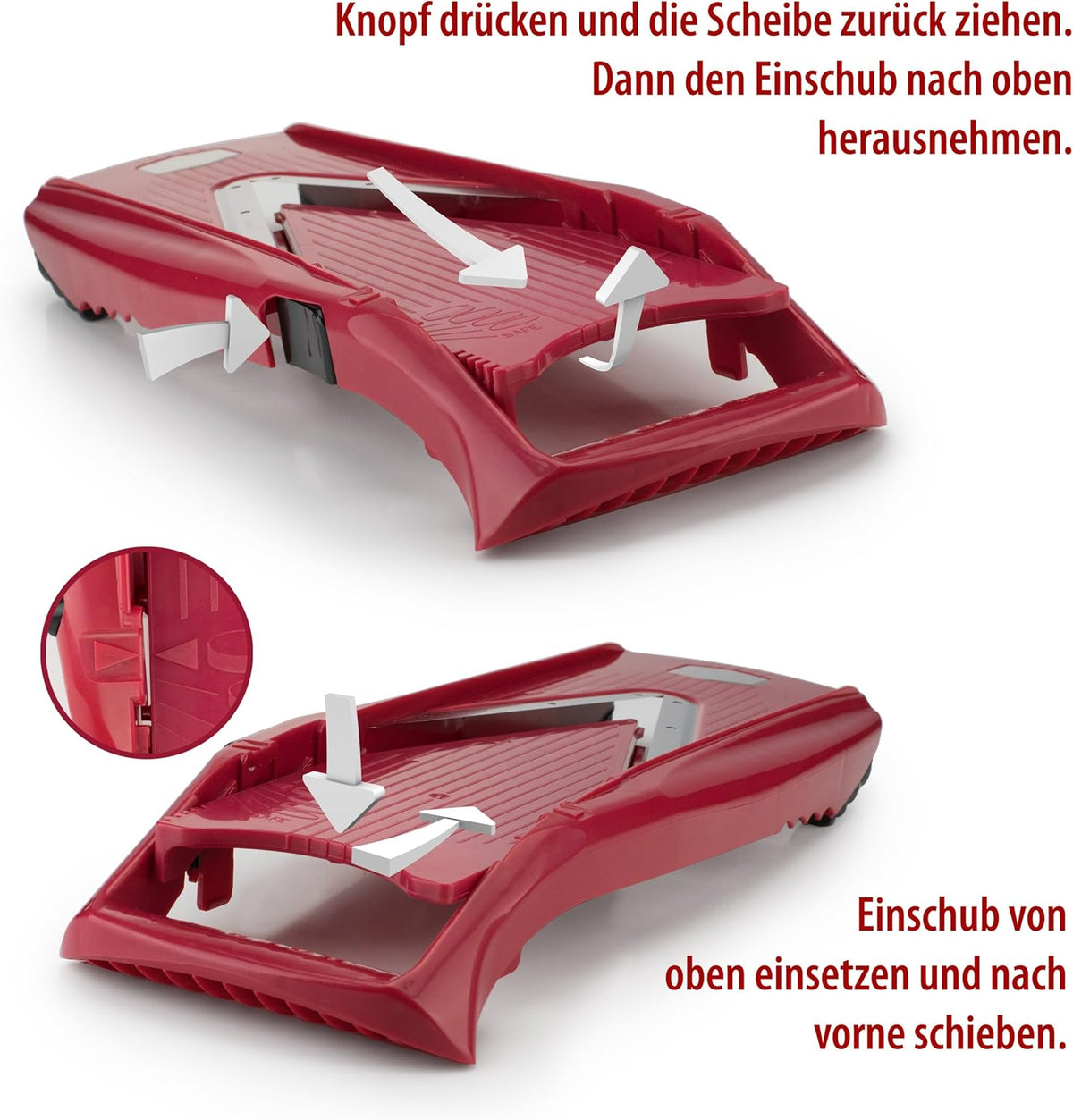 Börner VPower V-Slicer Mandoline – Red