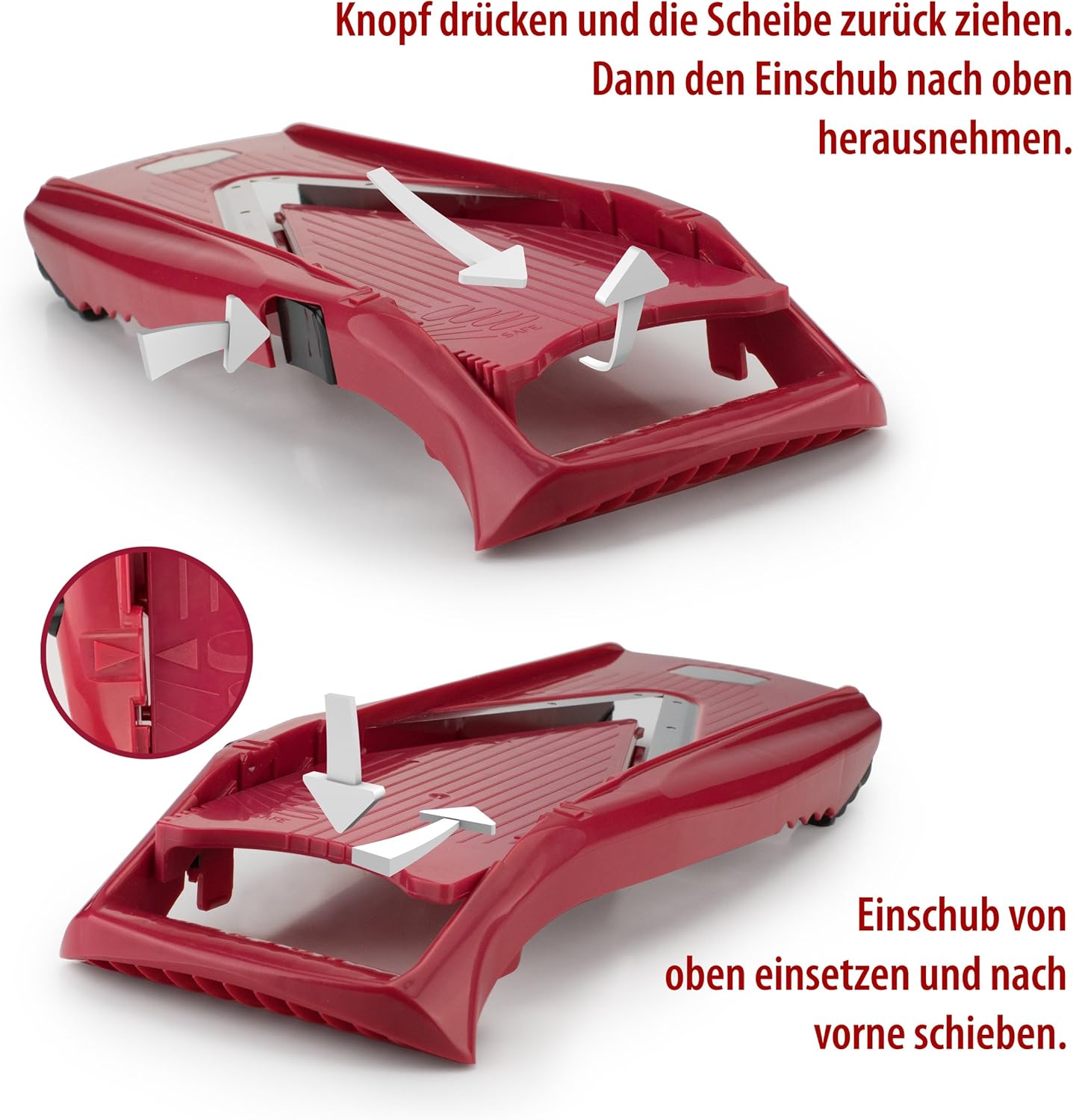 Börner VPower V-Slicer Mandoline – Red