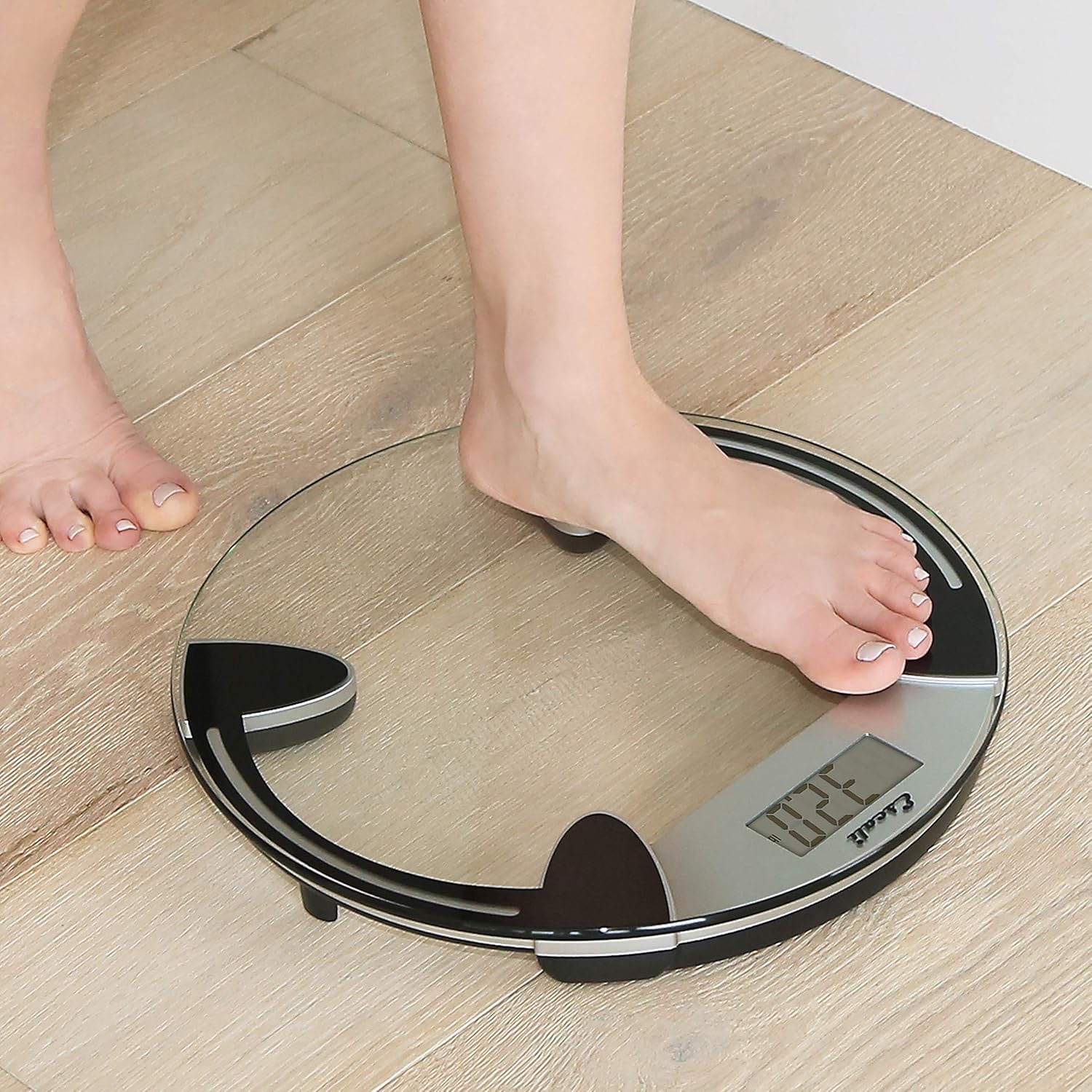 Escali Round Glass Bathroom Scale