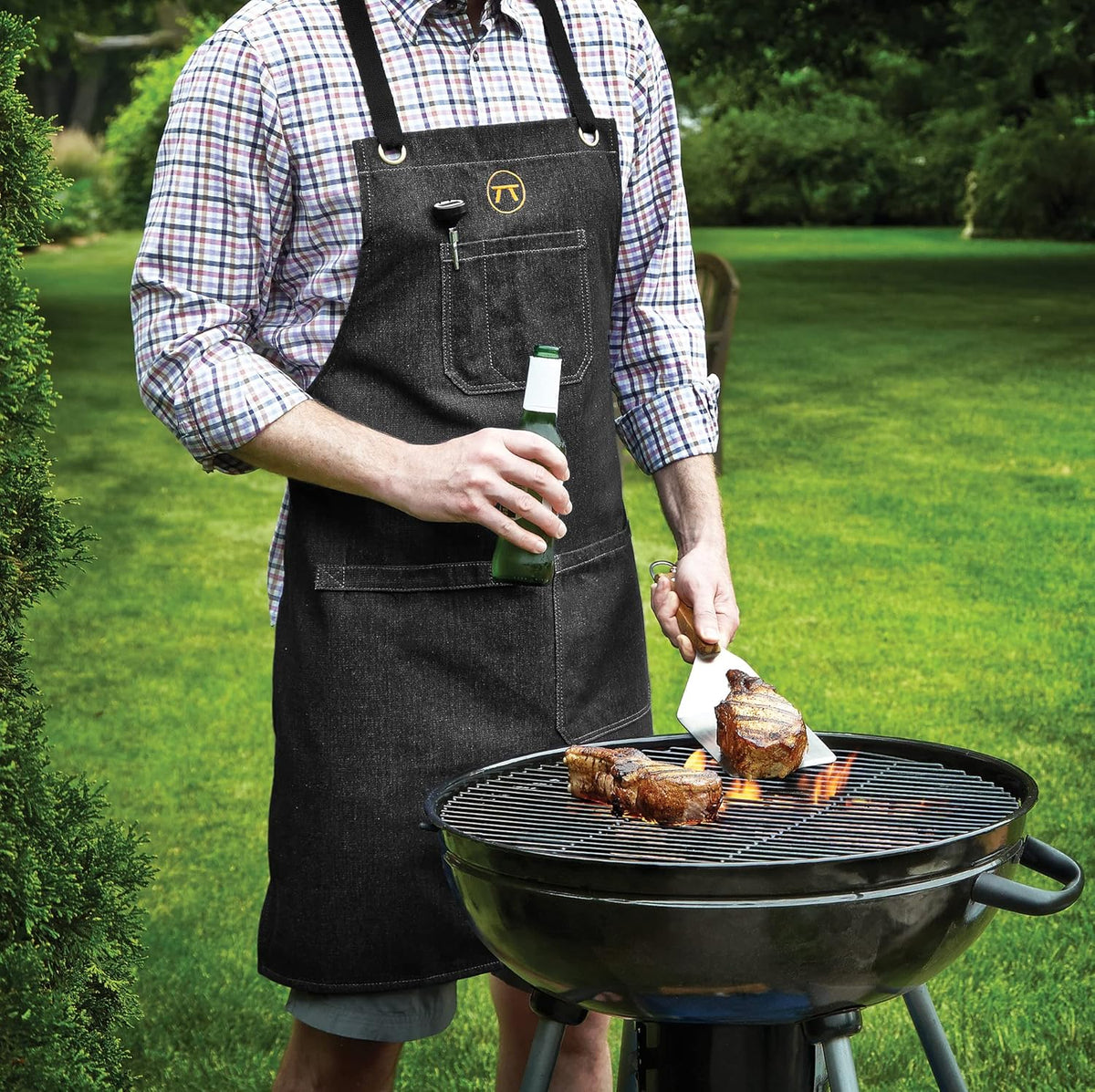 Outset Black Denim Griller’s Apron – One Size