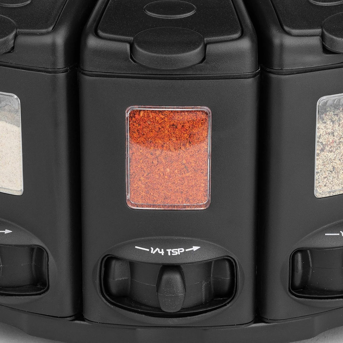 KitchenArt Select-A-Spice Auto-Measure Spice Carousel with Lever