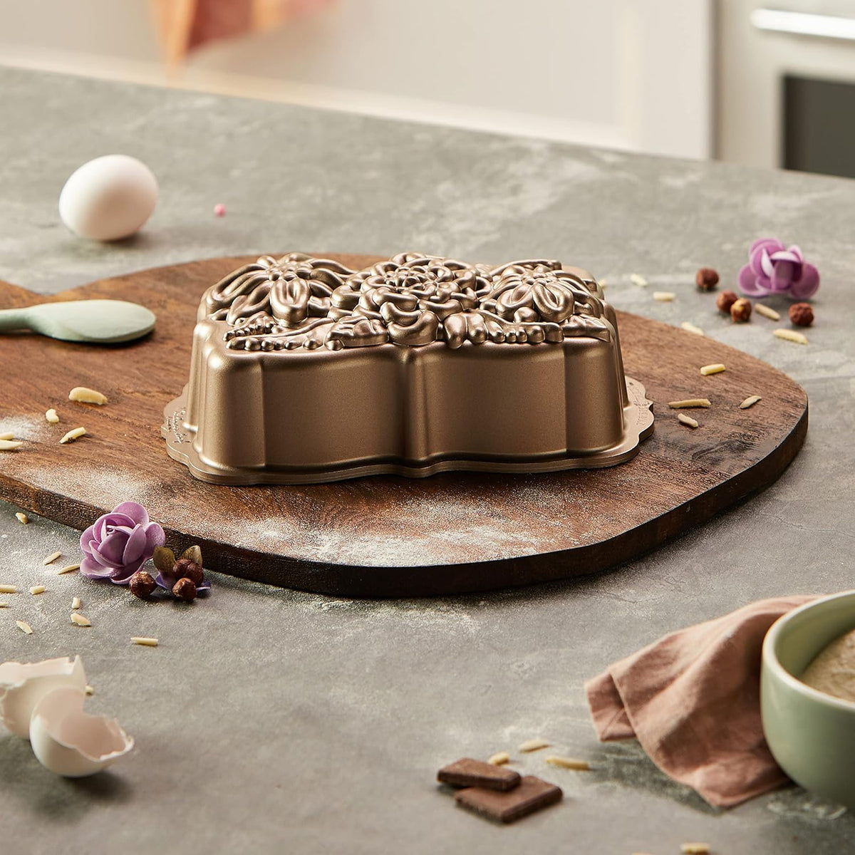 Nordic Ware Copper Wildflower Loaf Pan