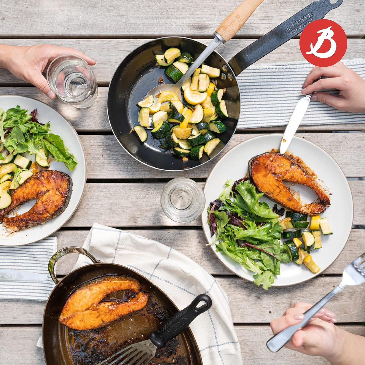 De Buyer Lyonnaise Blue Steel Fry Pan – 20 cm