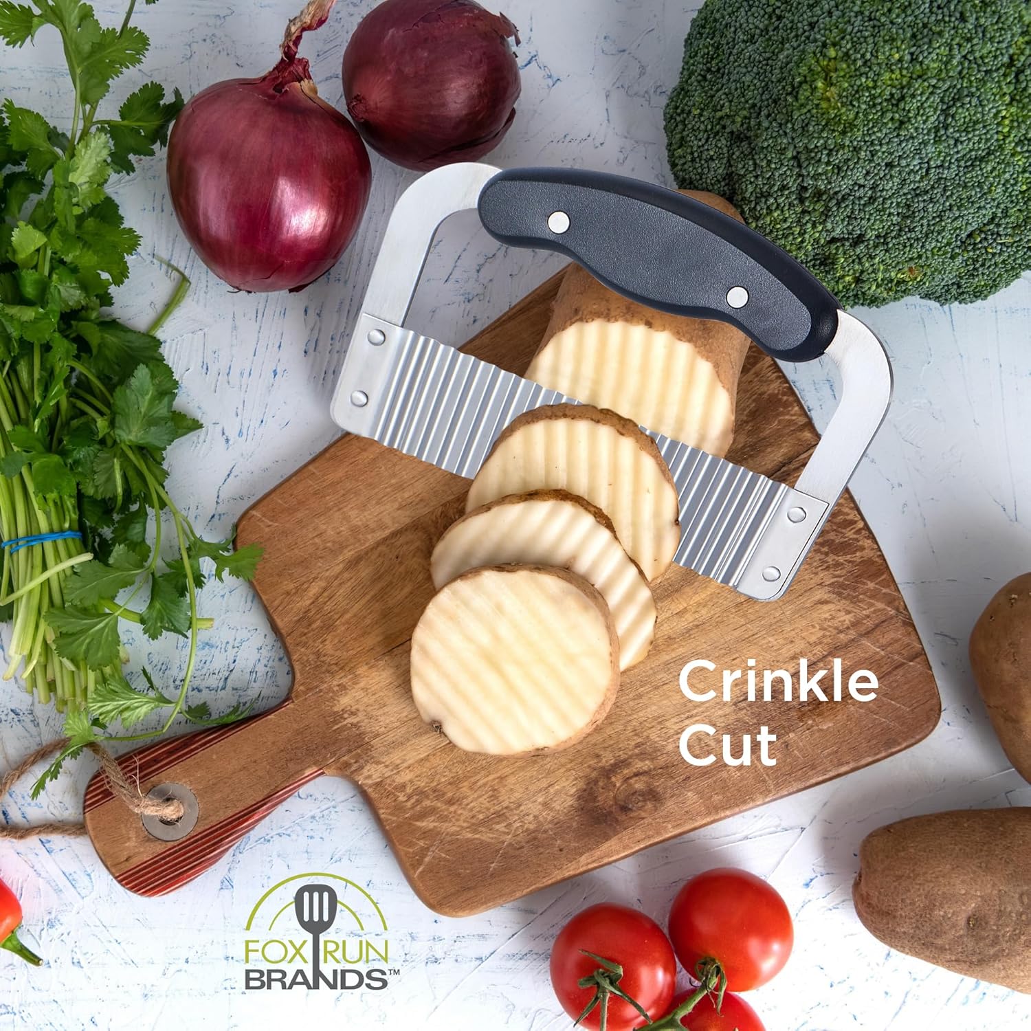 Fox Run Stainless Steel Wavy Veggie Cutter