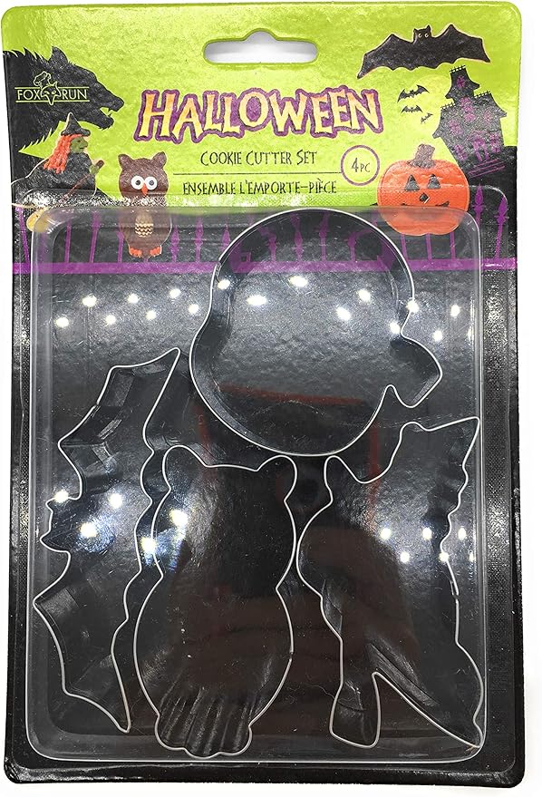 Fox Run Halloween Cookie Cutter Set, 4-Piece