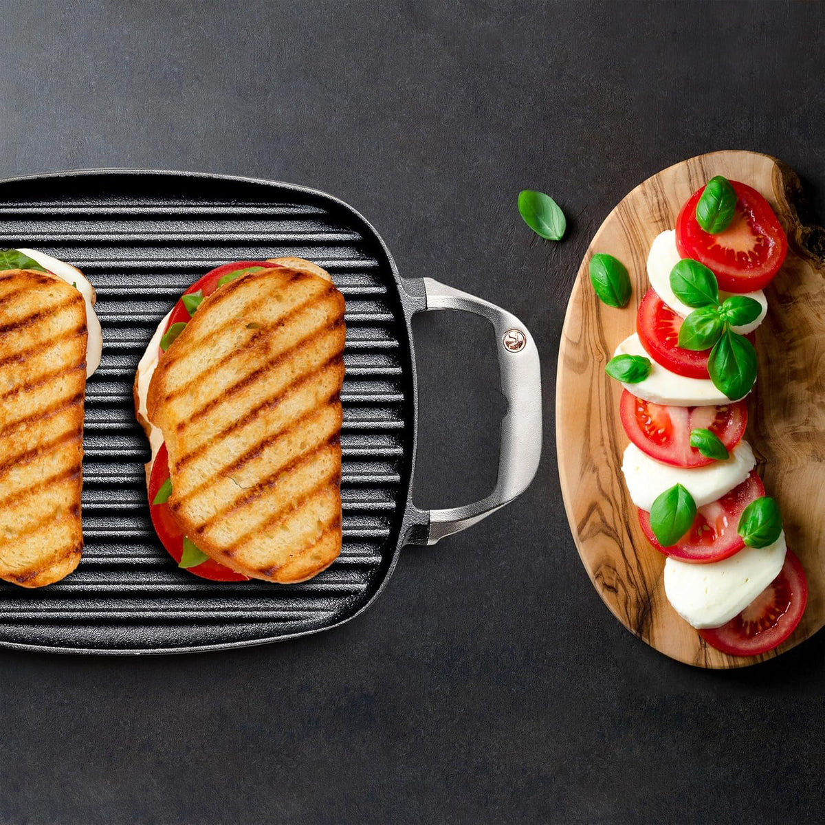 Outset Cast Iron Steak / Panini Grill Pan
