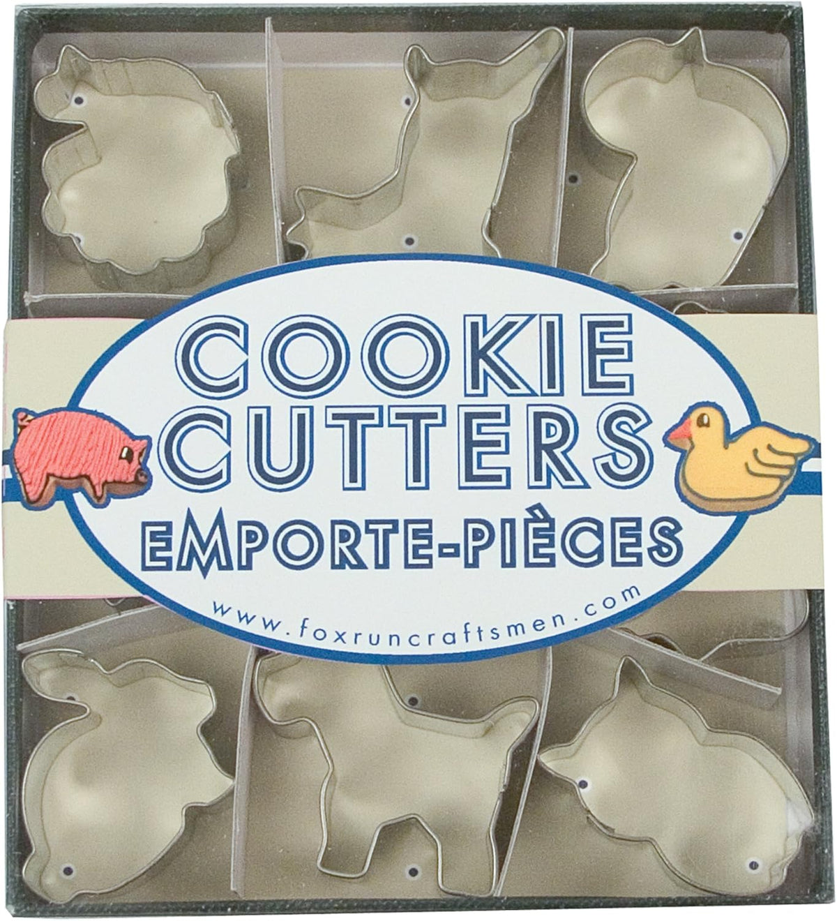 Fox Run Mini Animal Cookie Cutter Set