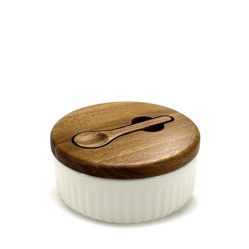 BIA Divided Salt Keeper with Spoon