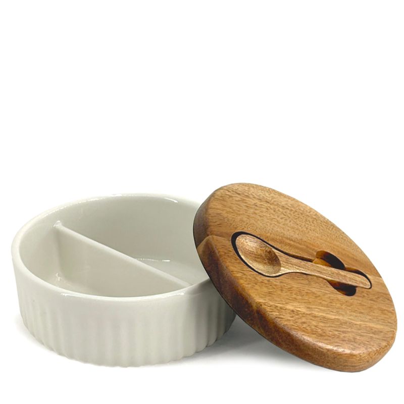 BIA Divided Salt Keeper with Spoon