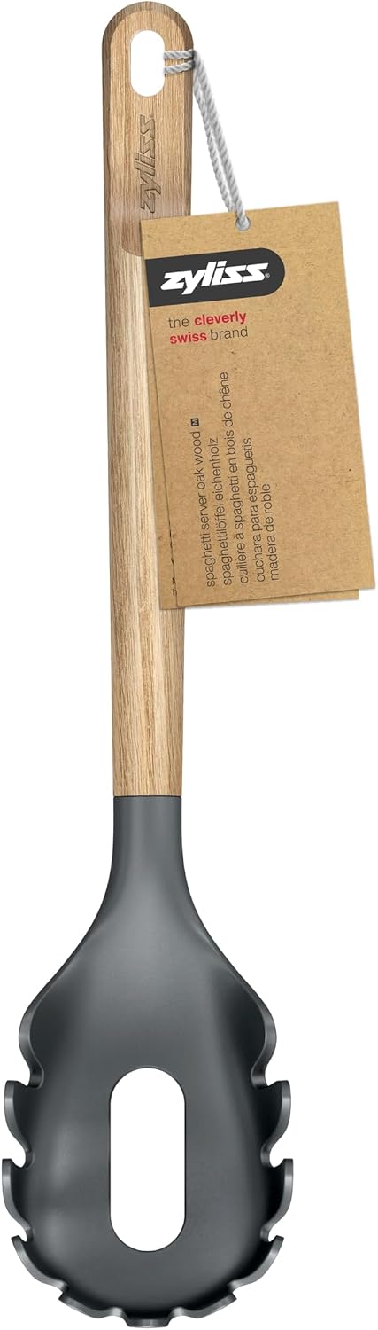 Zyliss Spaghetti Server with Oak Wood Handle