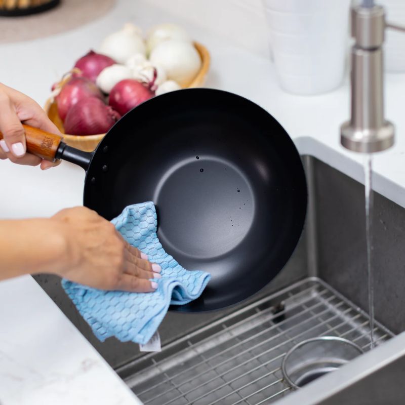 Joyce Chen Classic Series 9.5-Inch Carbon Steel Ceramic Nonstick Stir Fry Pan Joyce Chen by Kitchen Niche