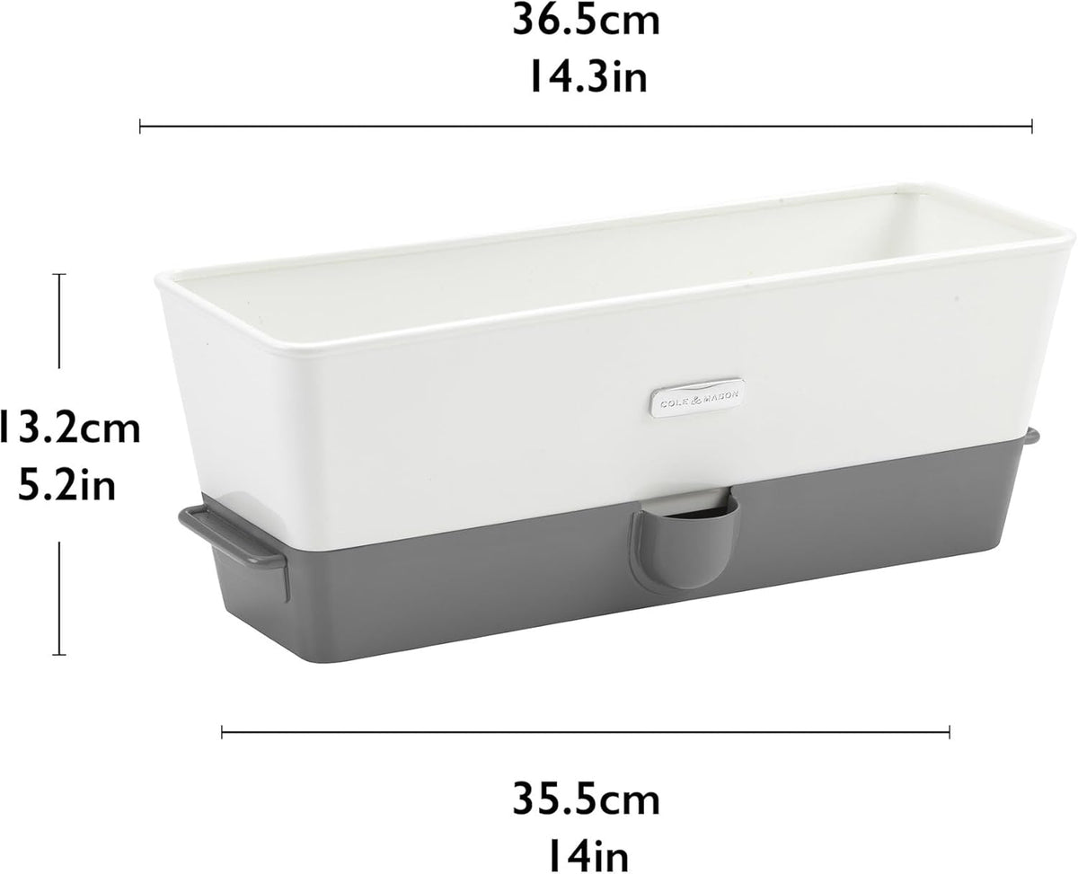 Cole & Mason Burwell Self-Watering Potted Herb Keeper – Triple