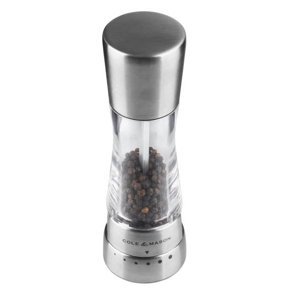 Cole & Mason Derwent Salt & Pepper Mill Gift Set – Stainless Steel – 7.5" / 19 cm