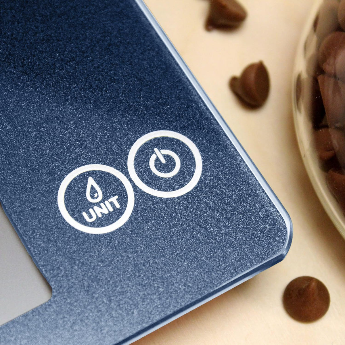 Escali Arti Digital Glass Kitchen Scale Blue Mirage