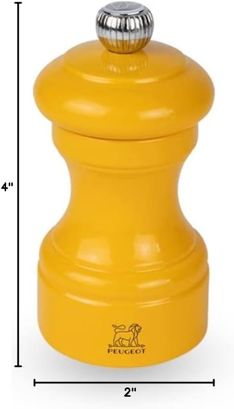 Peugeot Bistrorama Manual Salt Mill – Saffron Yellow – 10 cm