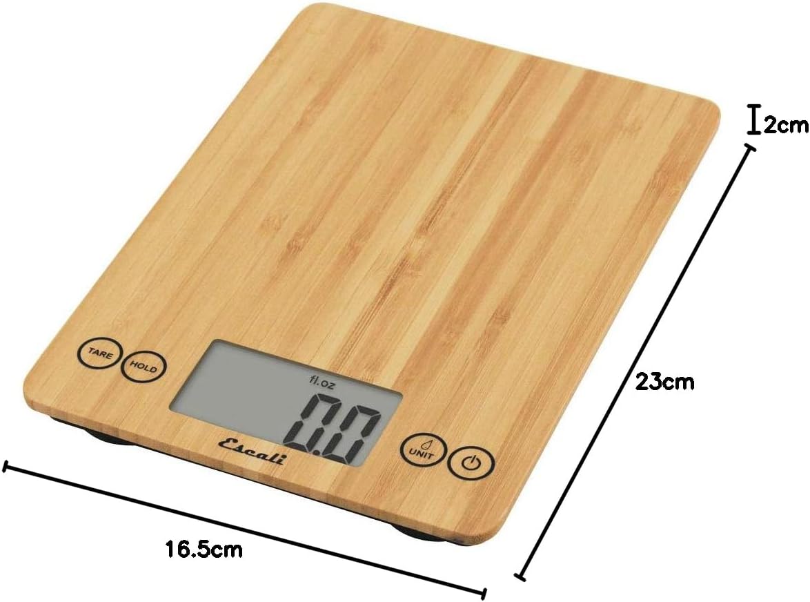 Escali Arti Digital Bamboo Kitchen Scale