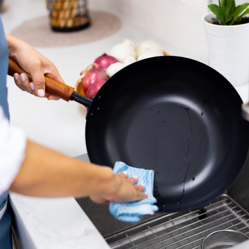 Joyce Chen Classic Series 12-Inch Carbon Steel Ceramic Nonstick Stir Fry Pan Joyce Chen by Kitchen Niche