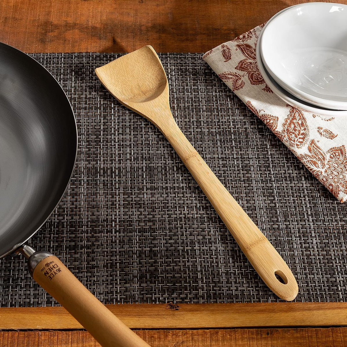 Joyce Chen Burnished Bamboo Stir Fry Spatula – 14-Inch