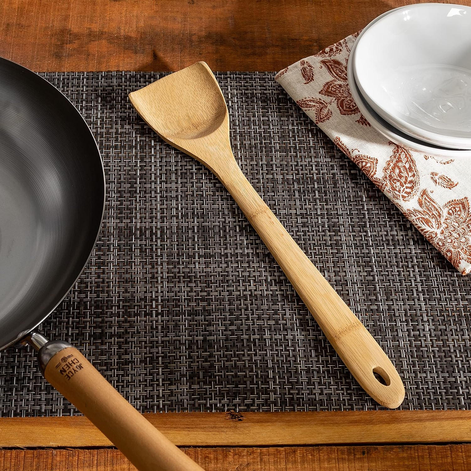 Joyce Chen Burnished Bamboo Stir Fry Spatula – 14-Inch