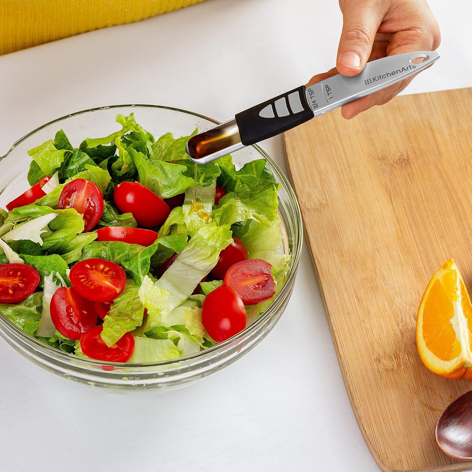 KitchenArt Pro Adjust-A-Teaspoon Measuring Spoon Silver