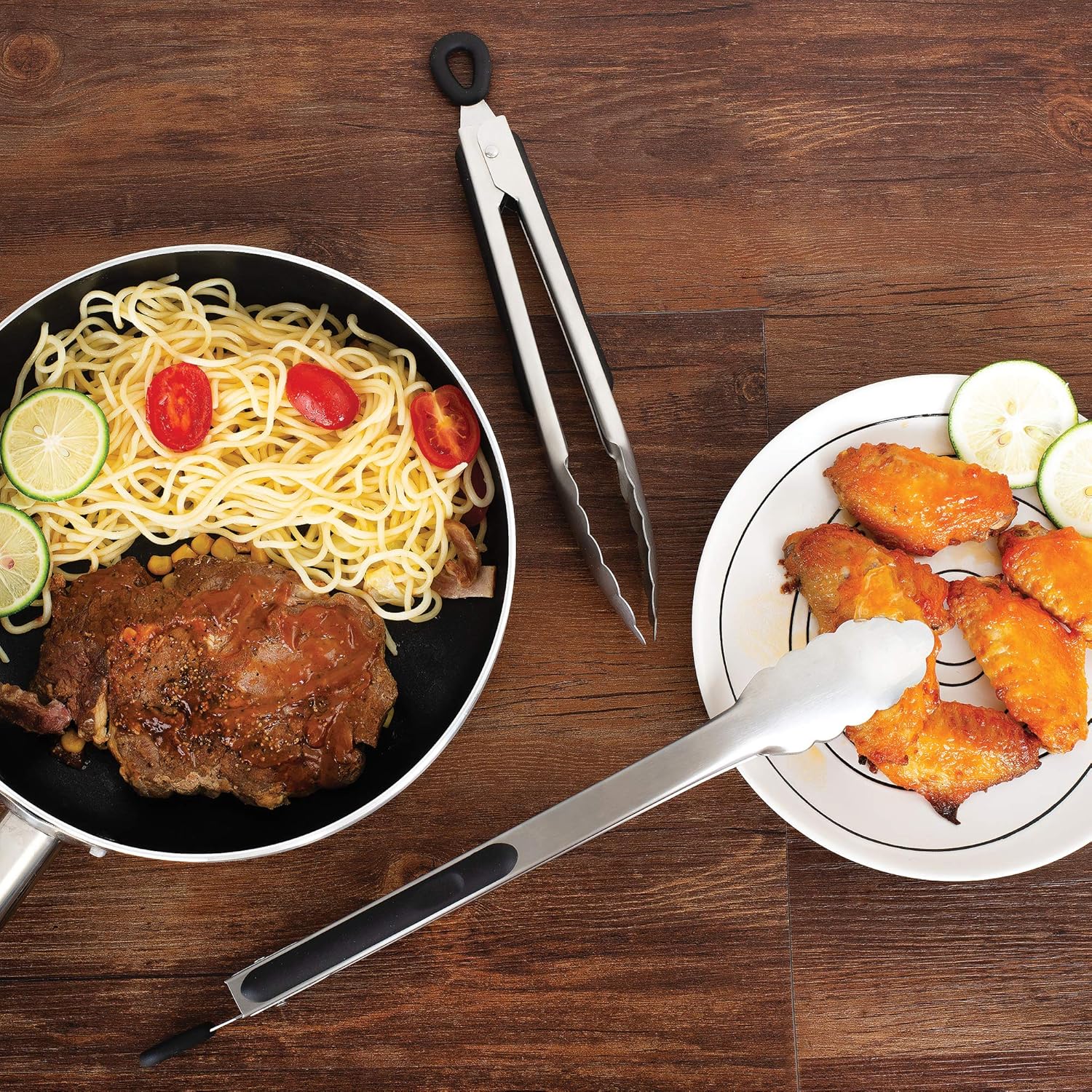 Fox Run Stainless Steel Locking Tongs Set of 2